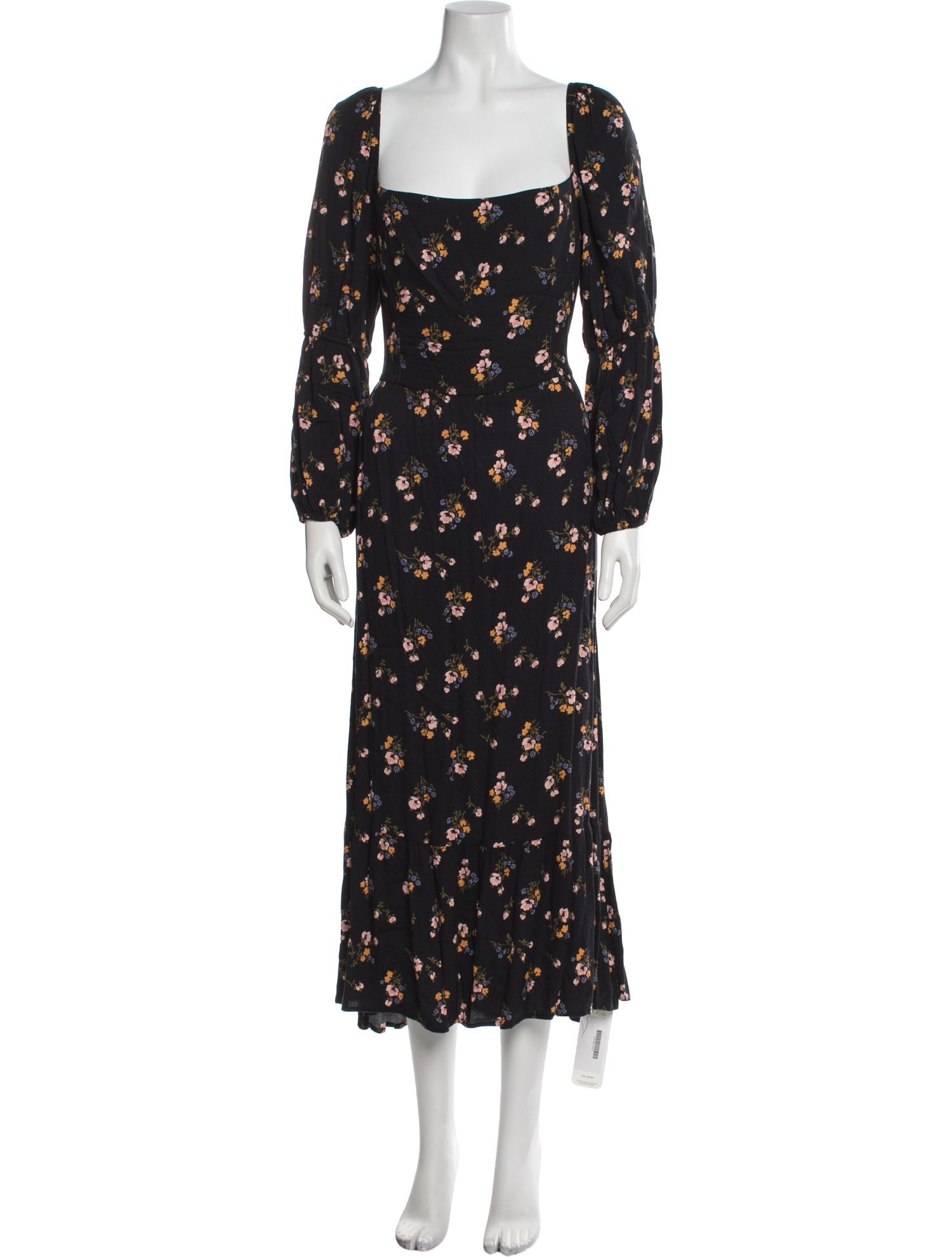 Reformation Floral Print Long Dress