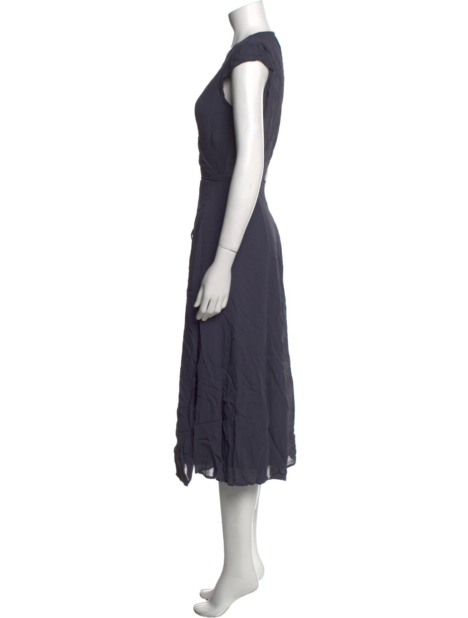 Reformation V-Neck Midi Length Dress