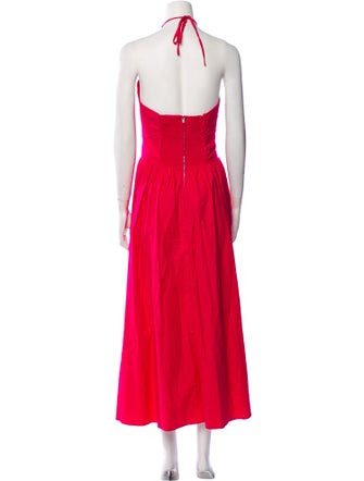 Reformation Halterneck Midi Length Dress