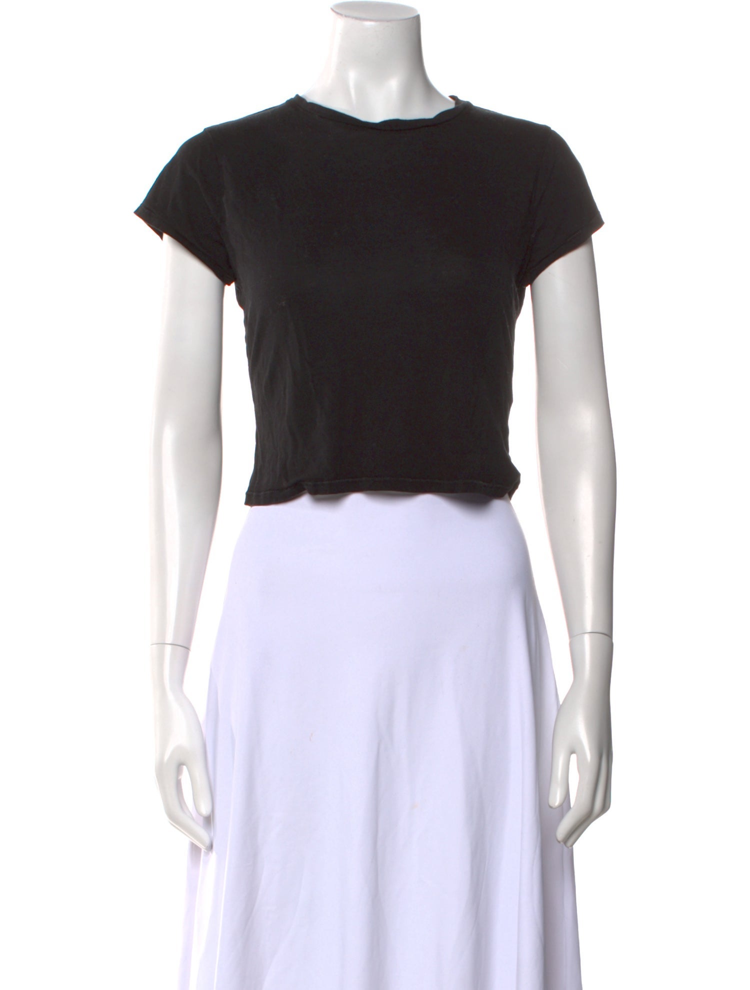 Reformation Crew Neck Short Sleeve Crop Top