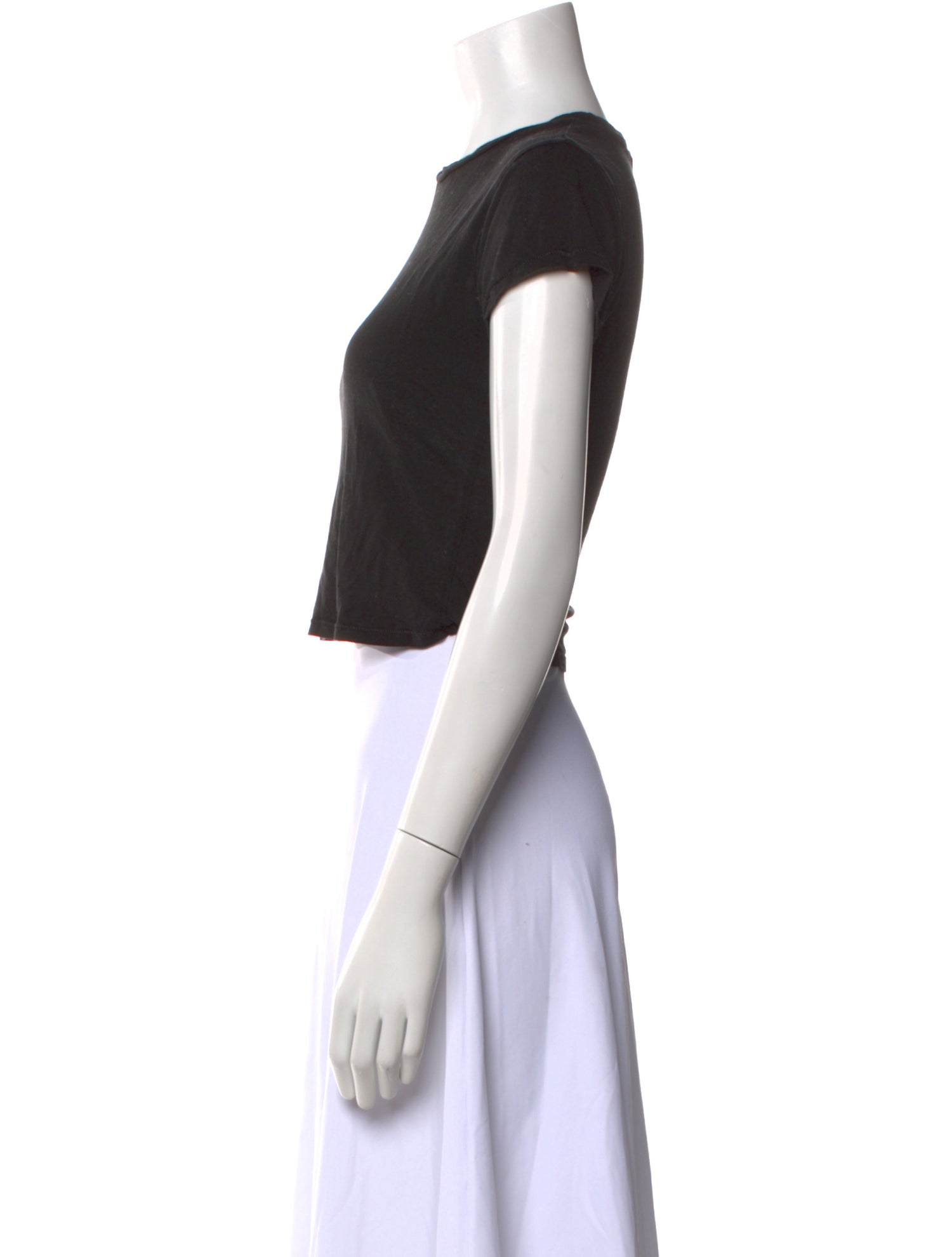 Reformation Crew Neck Short Sleeve Crop Top