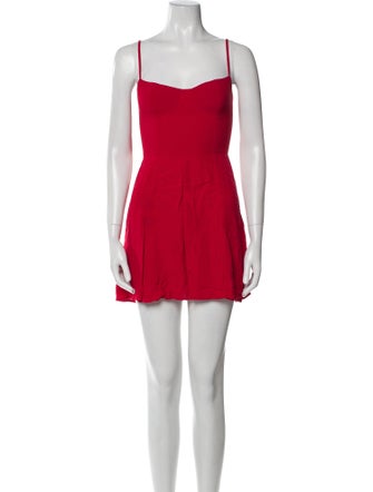 Reformation Square Neckline Mini Dress