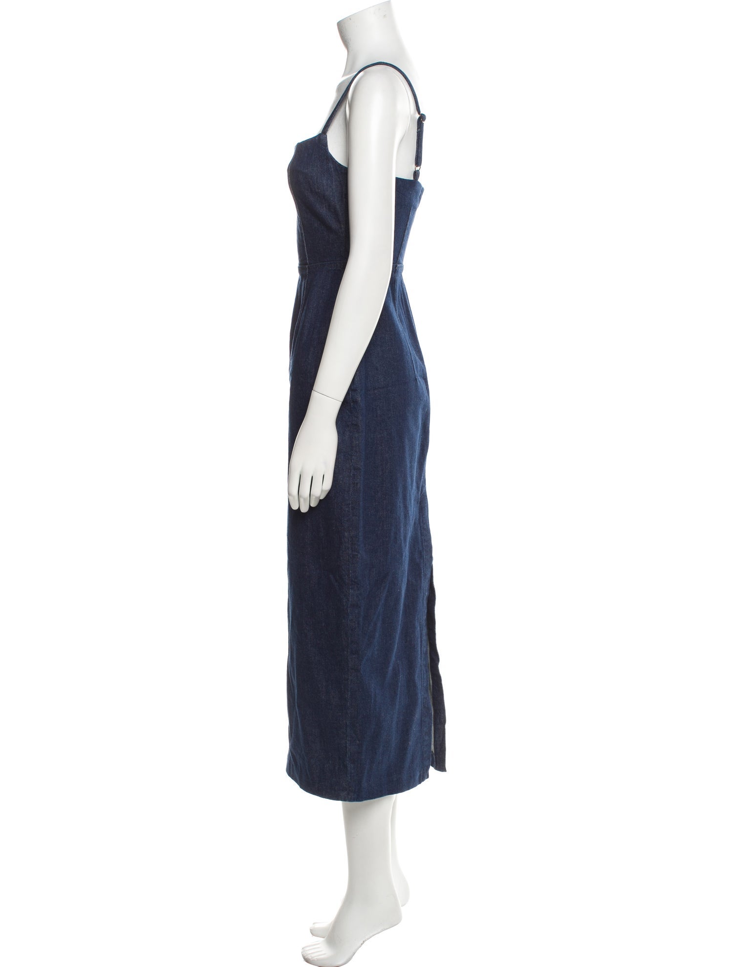 Reformation Square Neckline Long Dress