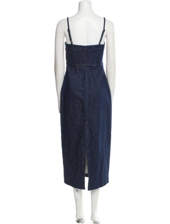 Reformation Square Neckline Long Dress