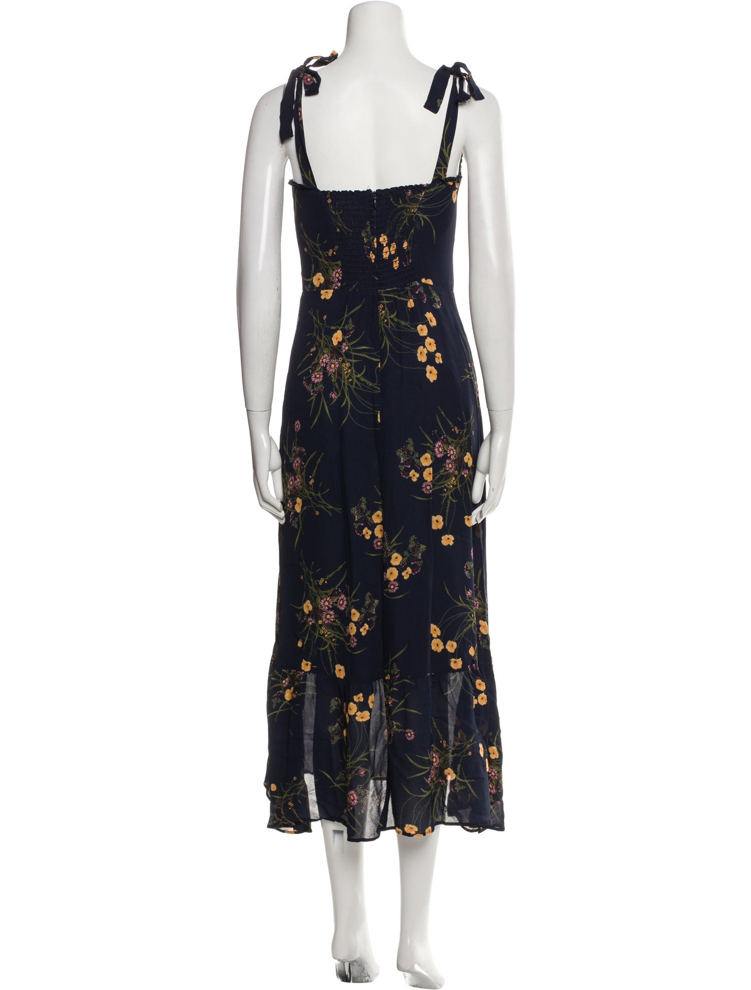 Reformation Floral Print Long Dress