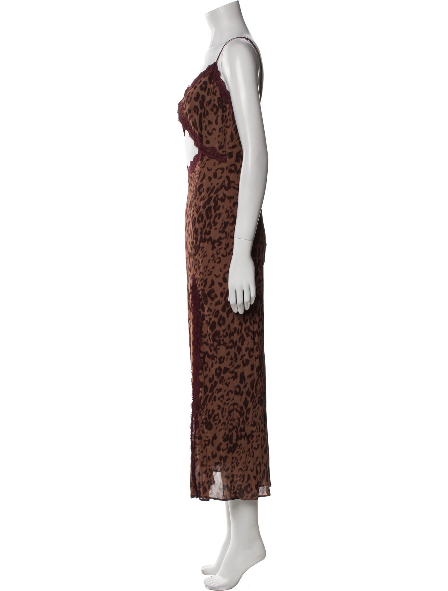 Reformation Animal Print Long Dress
