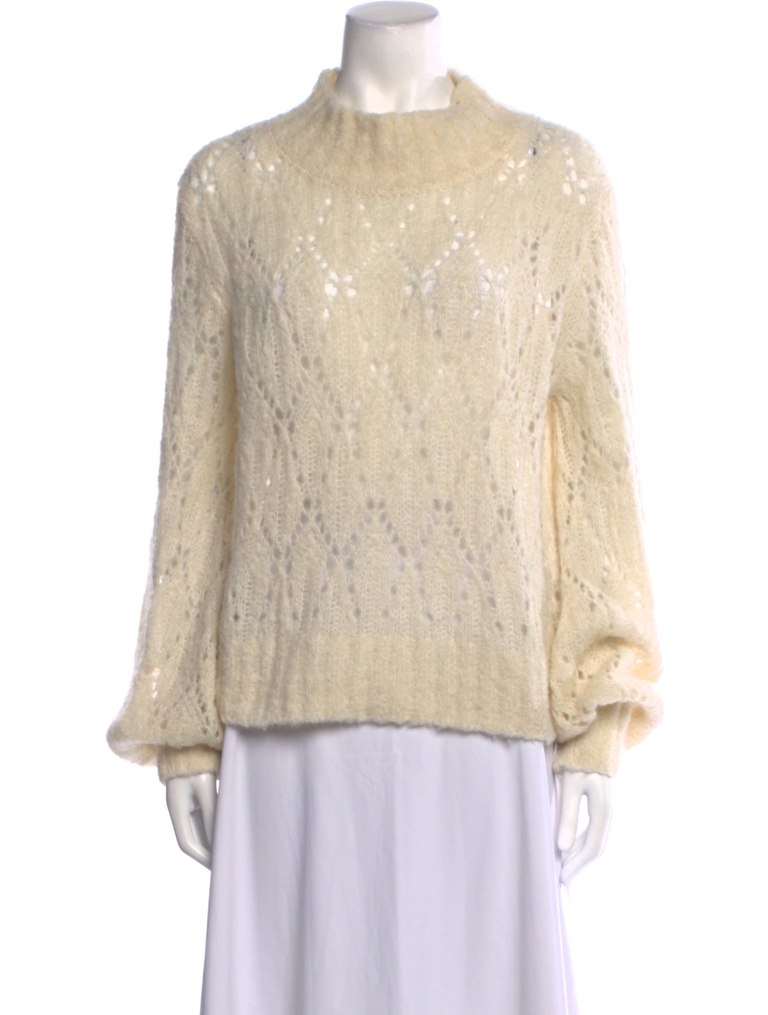 Reformation Alpaca Mock Neck Sweater