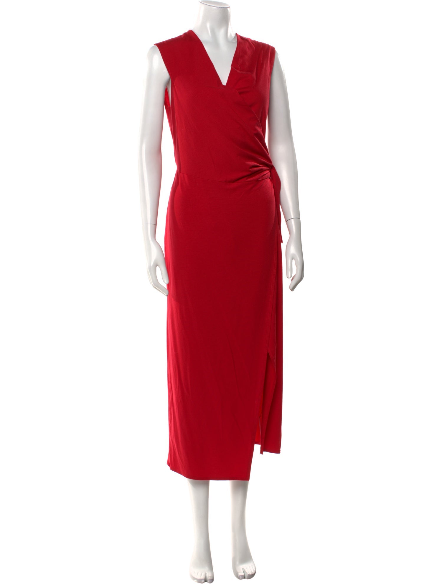 Reformation V-Neck Midi Length Dress