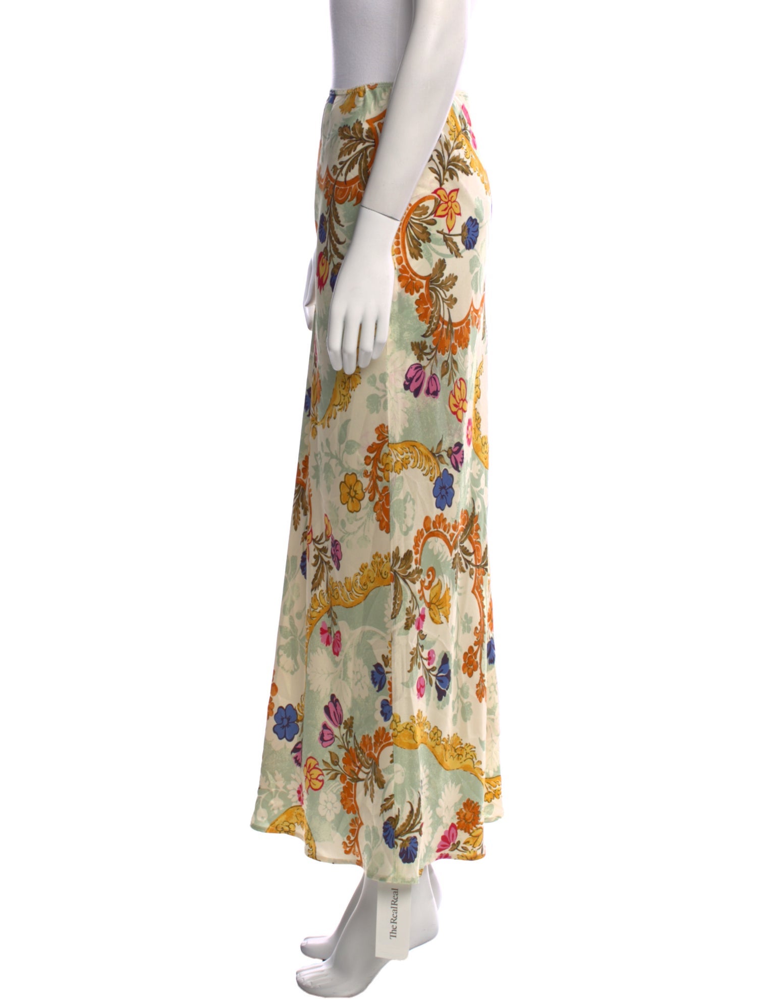 Reformation Silk Midi Length Skirt