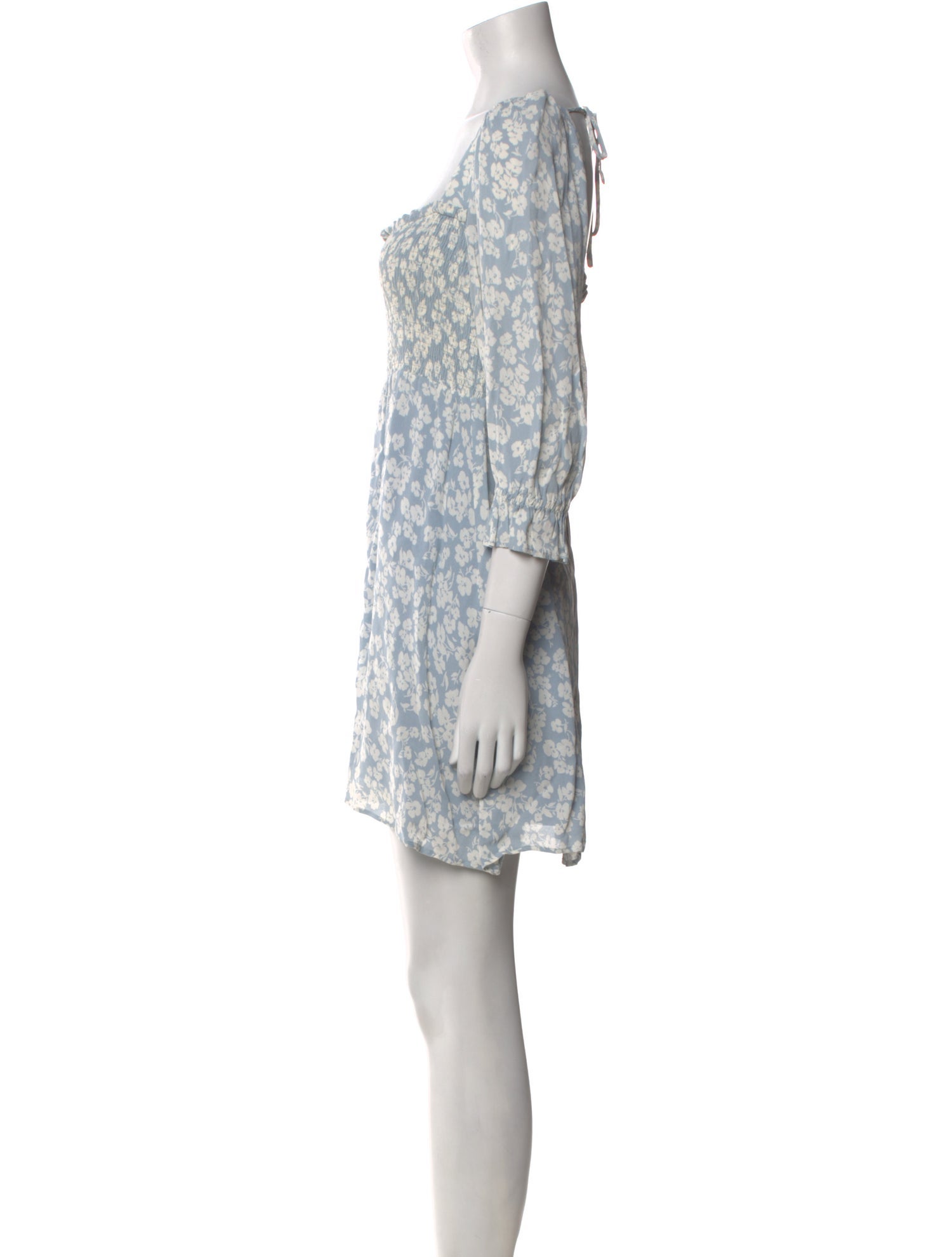 Reformation Floral Print Mini Dress