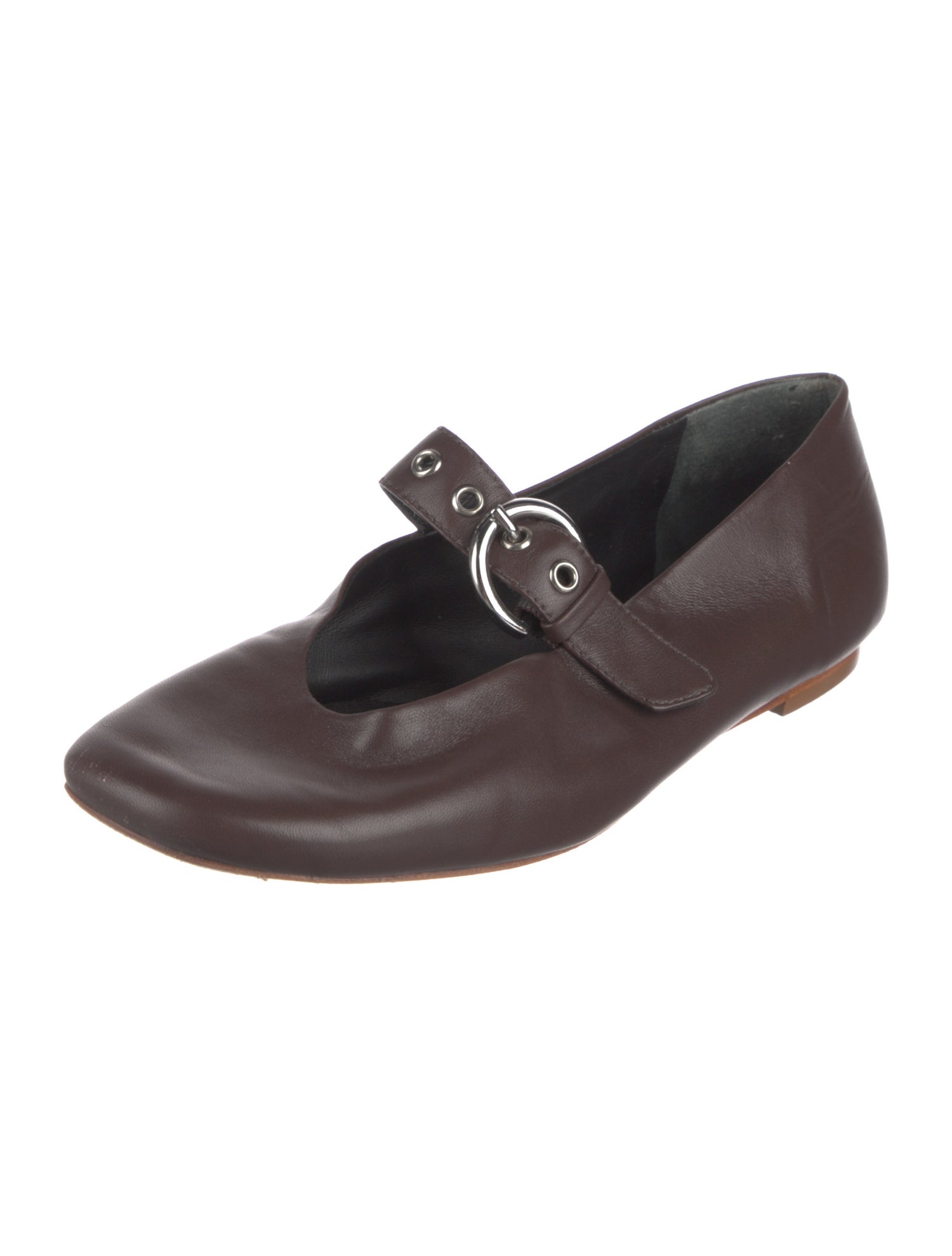 Reformation Leather Mary Jane Flats