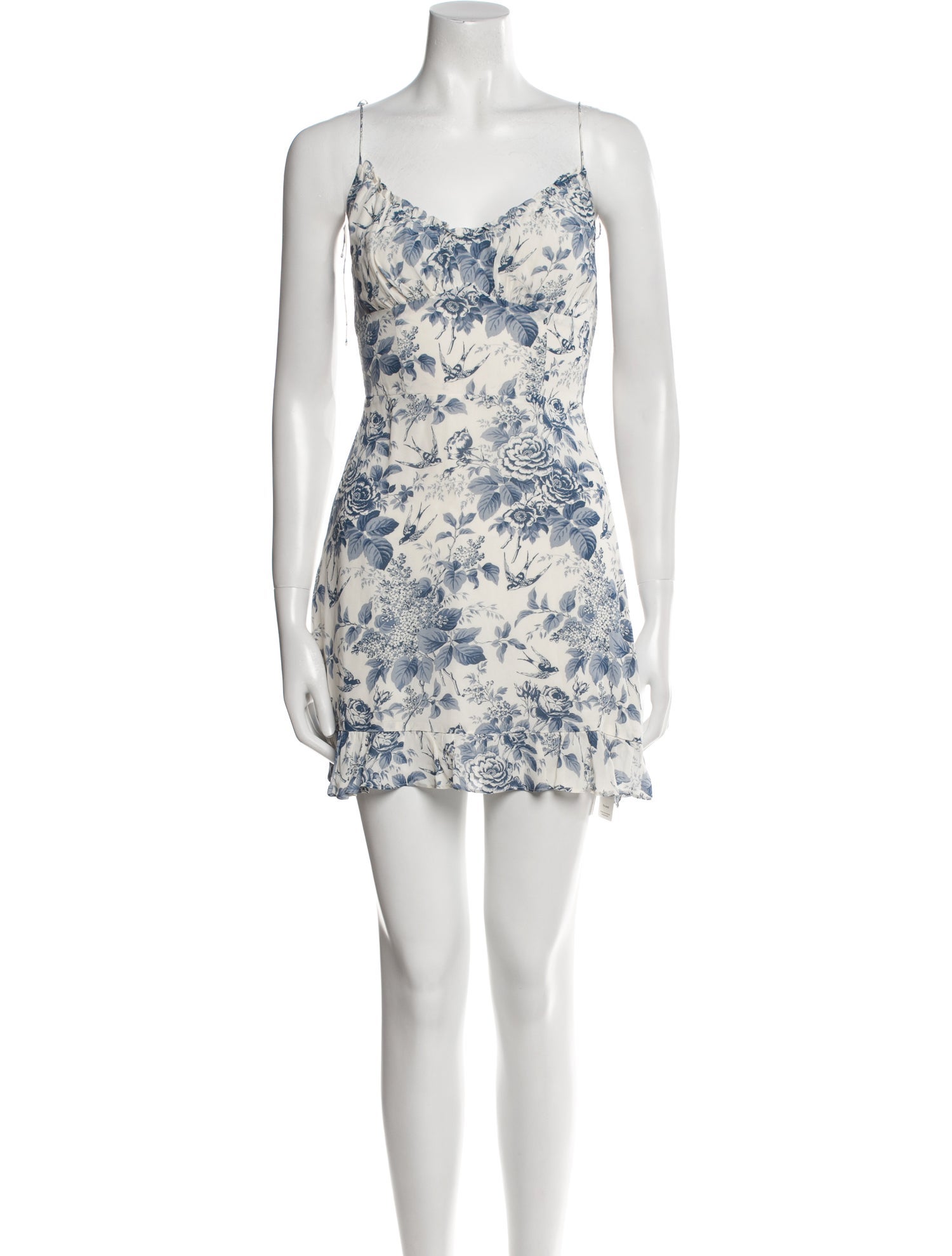 Reformation Floral Print Mini Dress