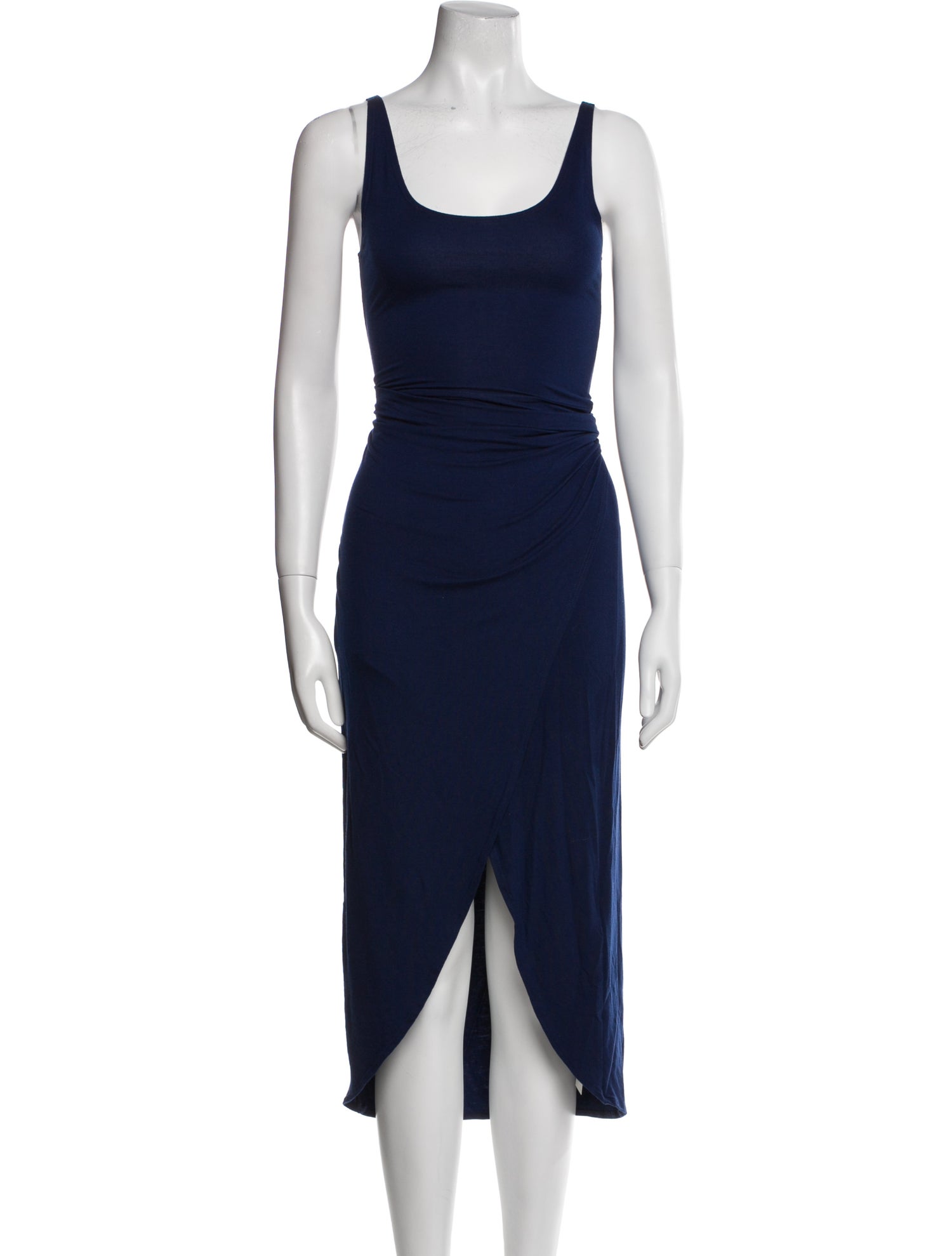 Reformation Scoop Neck Midi Length Dress