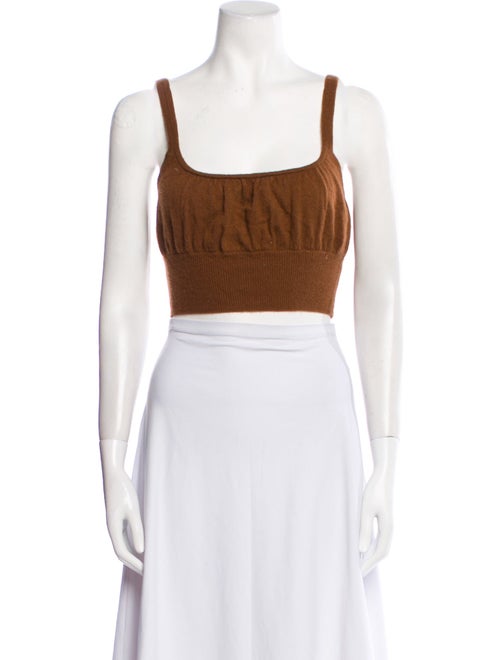 Reformation Cashmere Square Neckline Crop Top