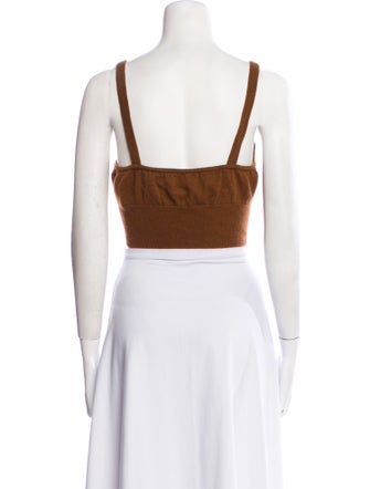 Reformation Cashmere Square Neckline Crop Top