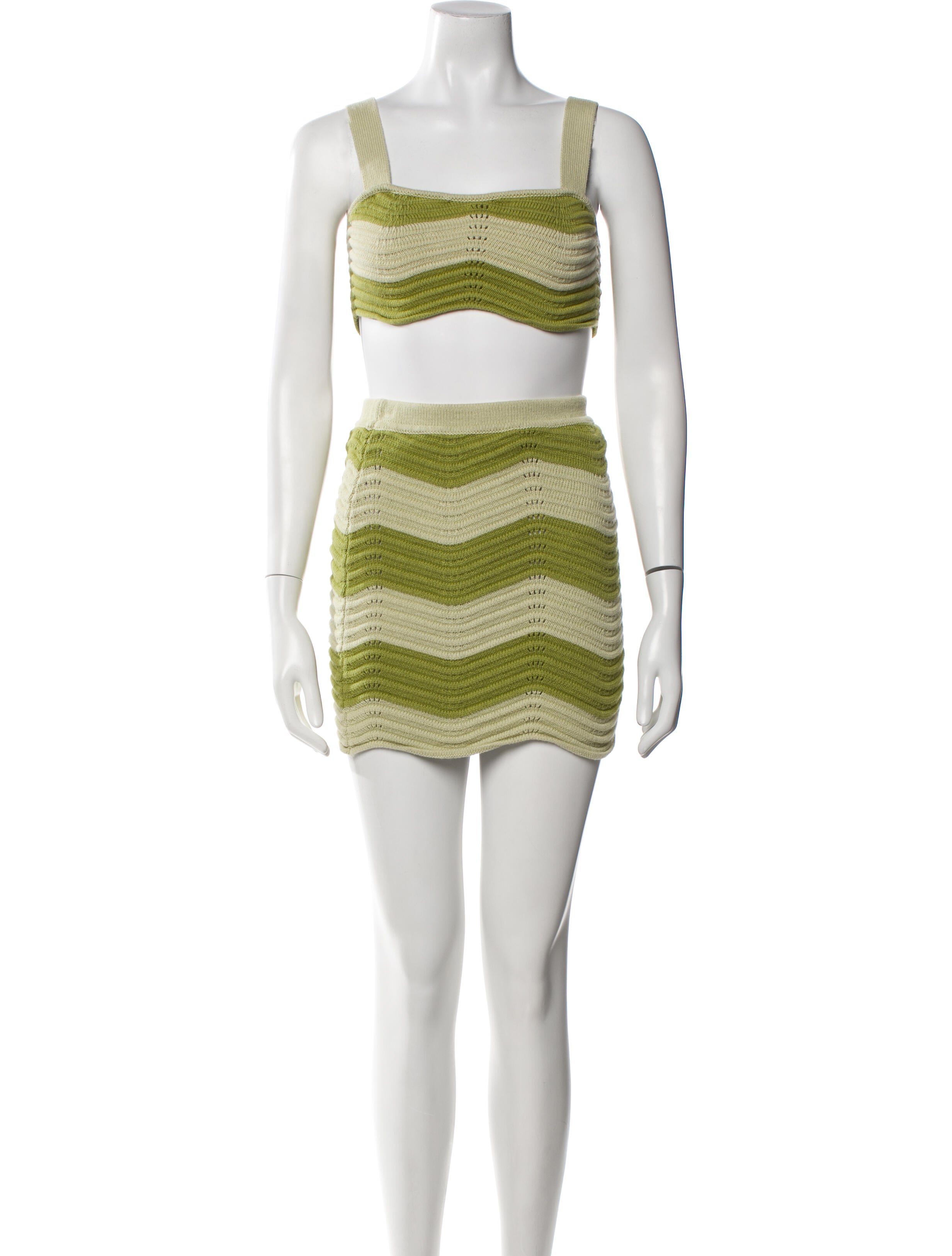 Reformation Striped Skirt Set