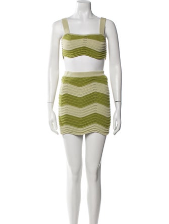 Reformation Striped Skirt Set