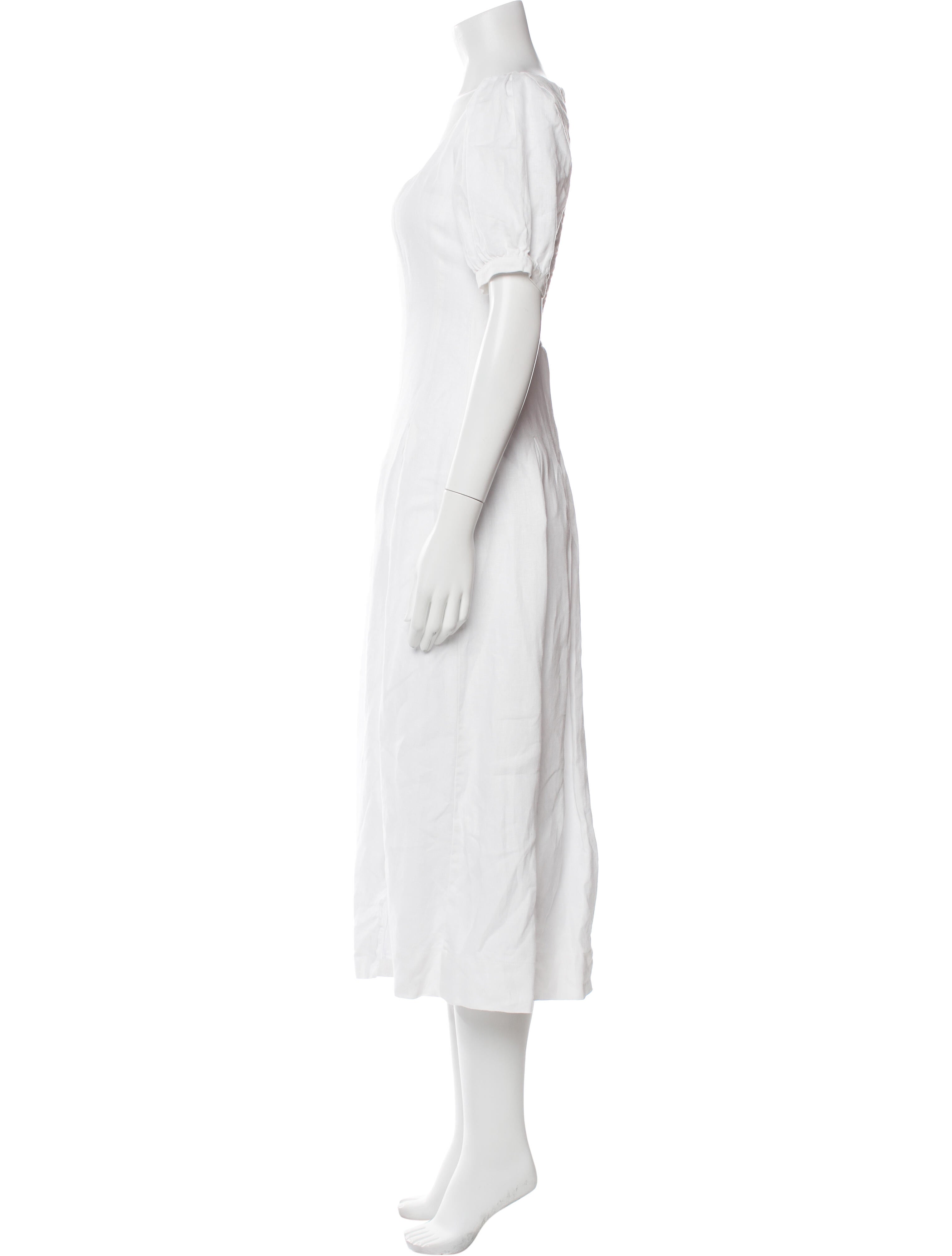 Reformation Linen Midi Length Dress