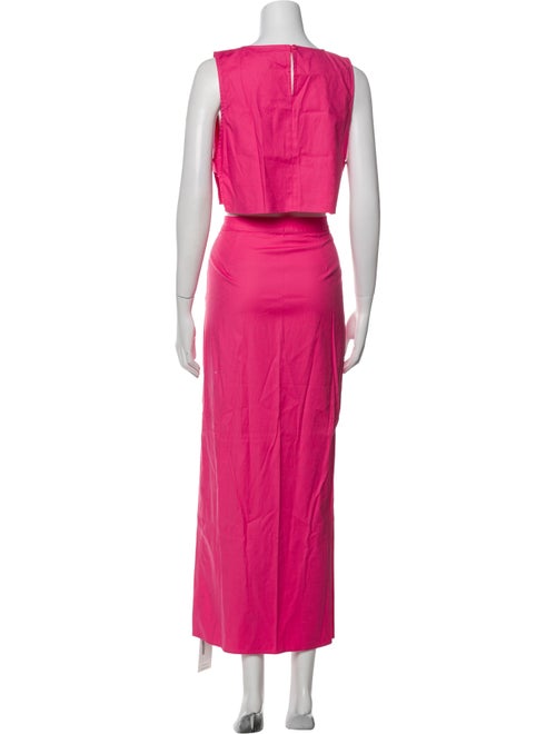 Reformation Linen Keyhole Accent Skirt Set