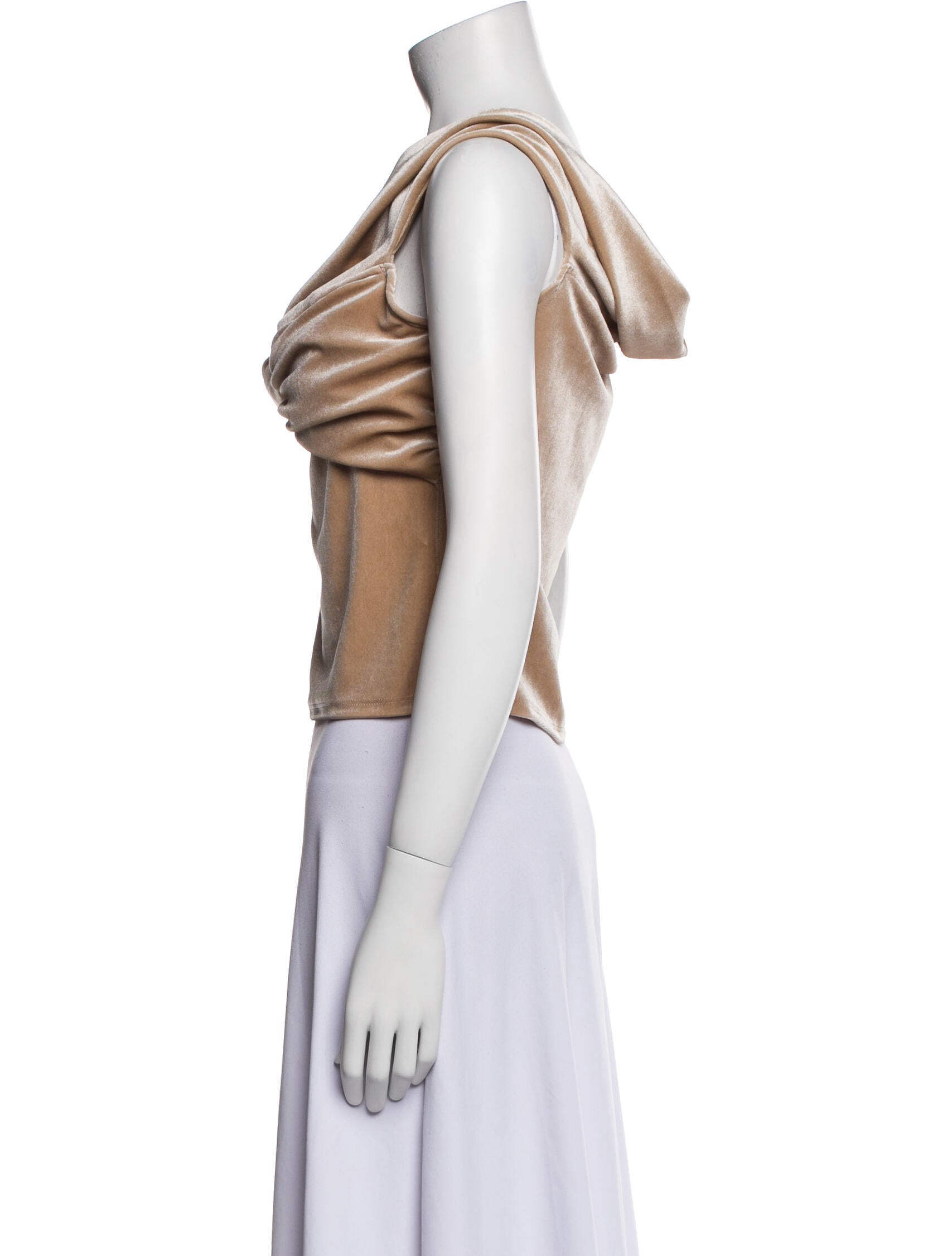 Reformation Cowl Neck Sleeveless Crop Top