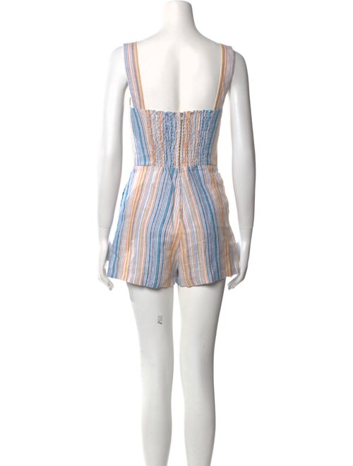 Reformation Linen Striped Romper