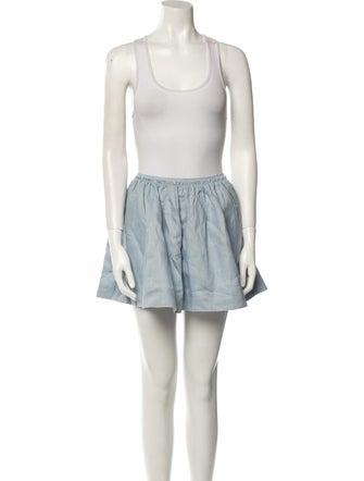 Reformation Linen Ruffle Embellishment Skirt Set