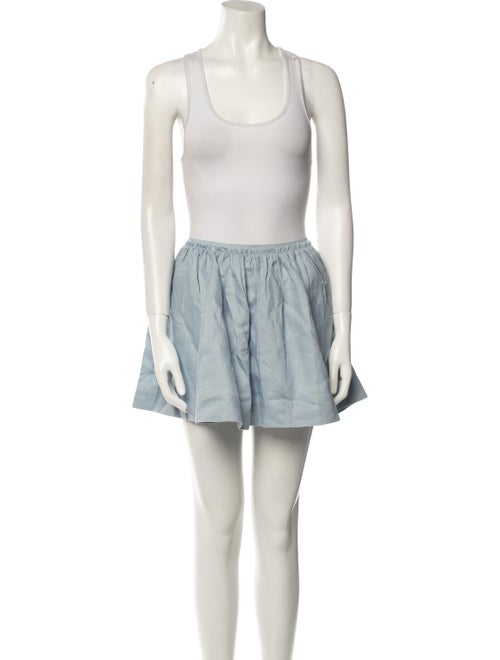 Reformation Linen Ruffle Embellishment Skirt Set