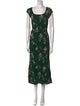 Reformation Floral Print Long Dress