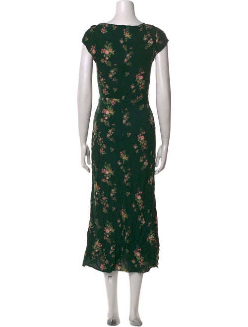 Reformation Floral Print Long Dress