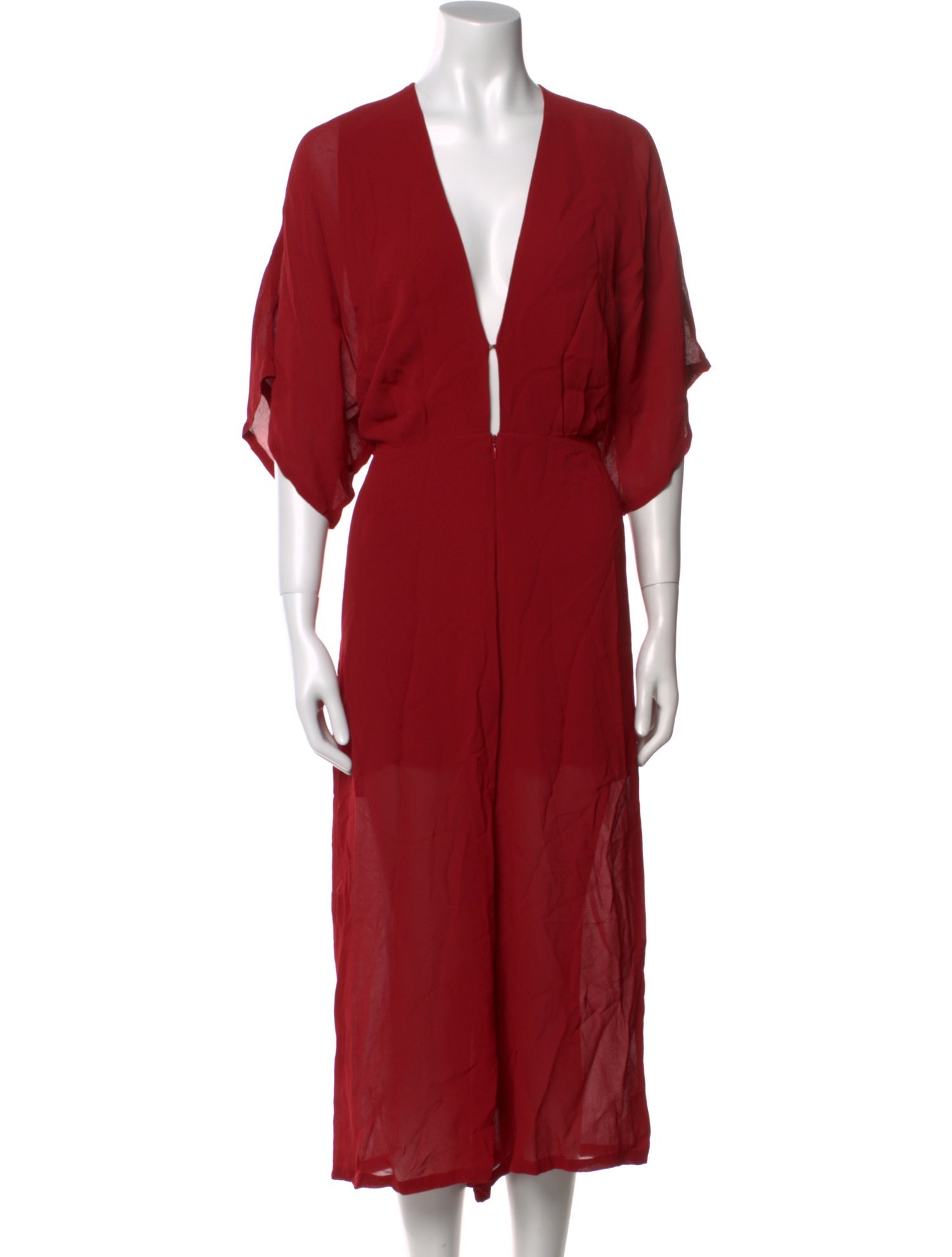 Reformation V-Neck Jumpsuit