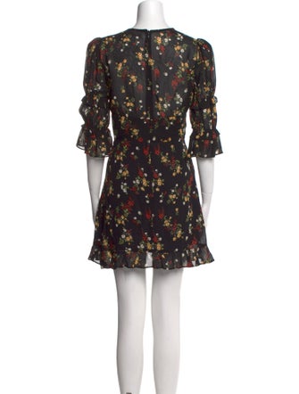 Reformation Floral Print Mini Dress