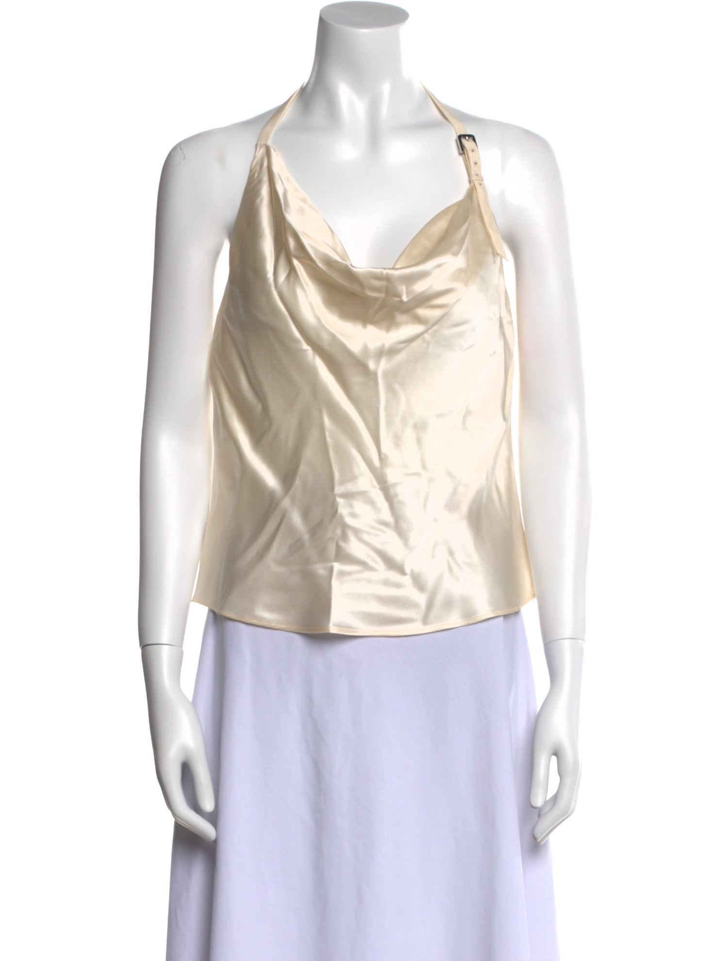 Reformation Silk Cowl Neck Top