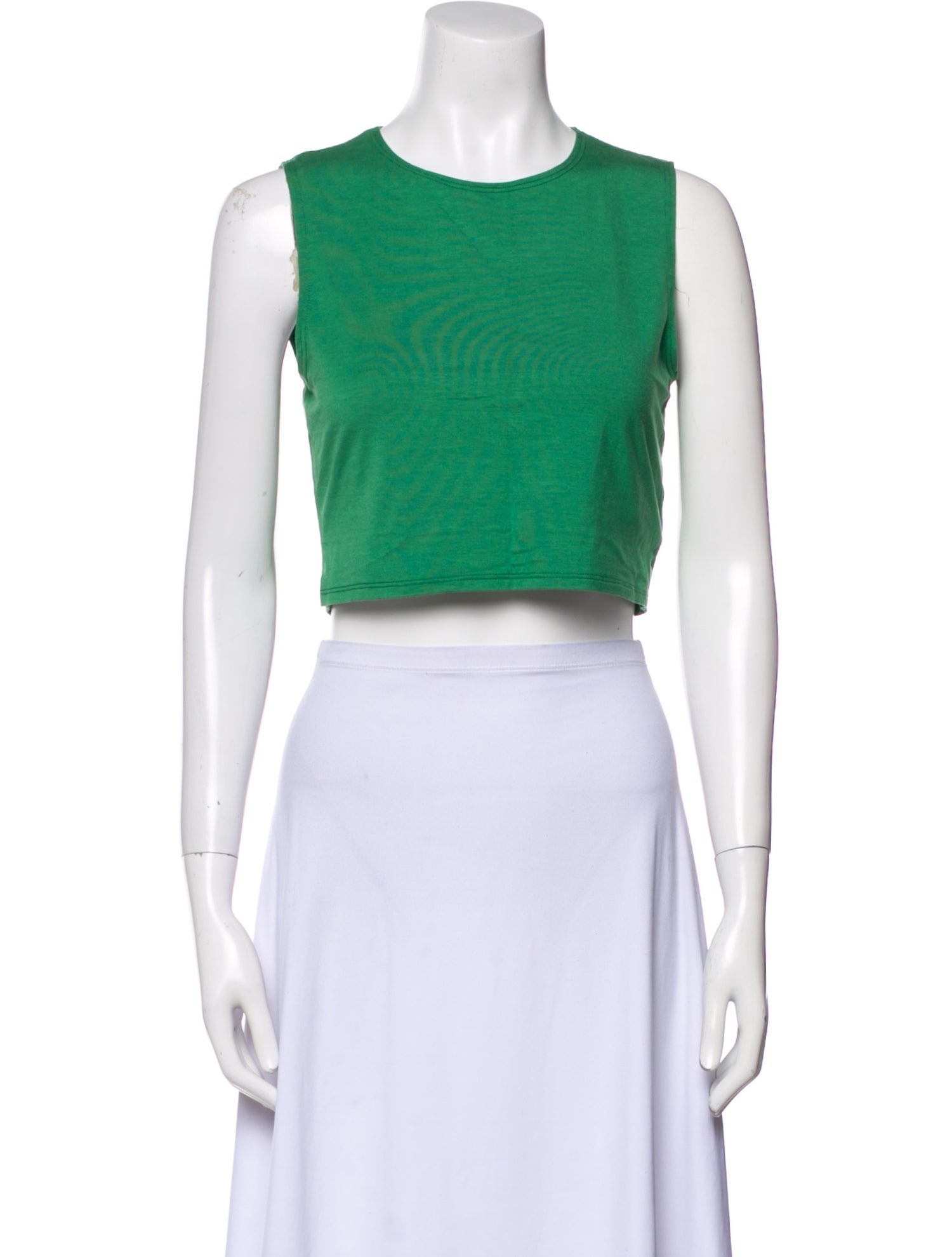 Reformation Crew Neck Sleeveless Crop Top