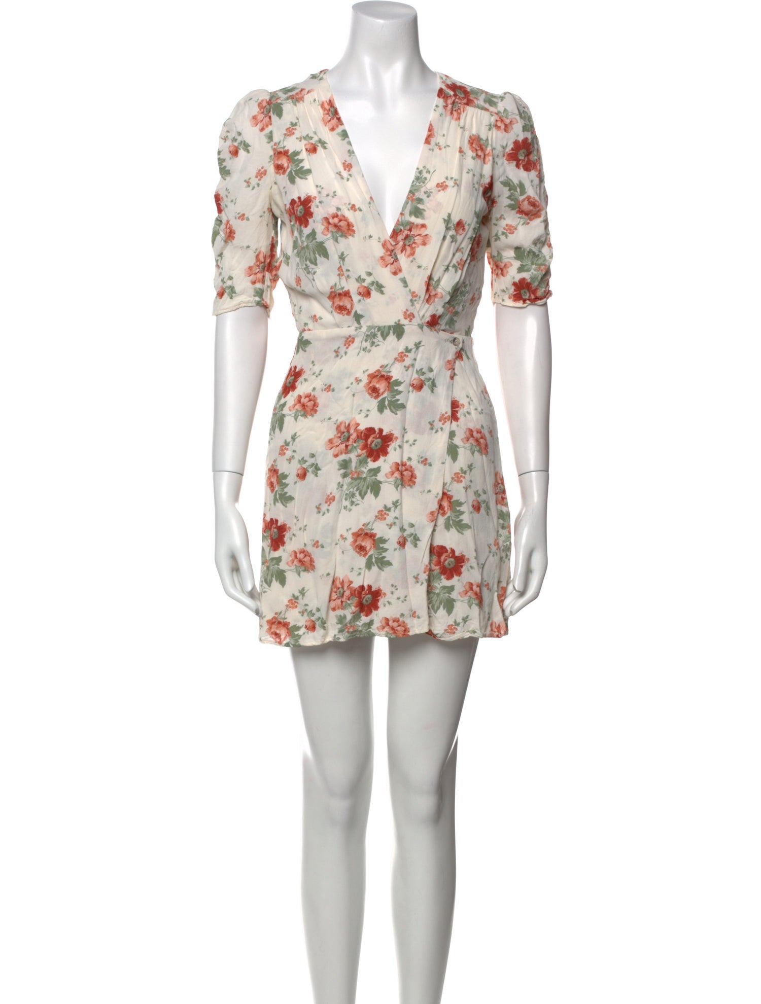 Reformation Floral Print Mini Dress
