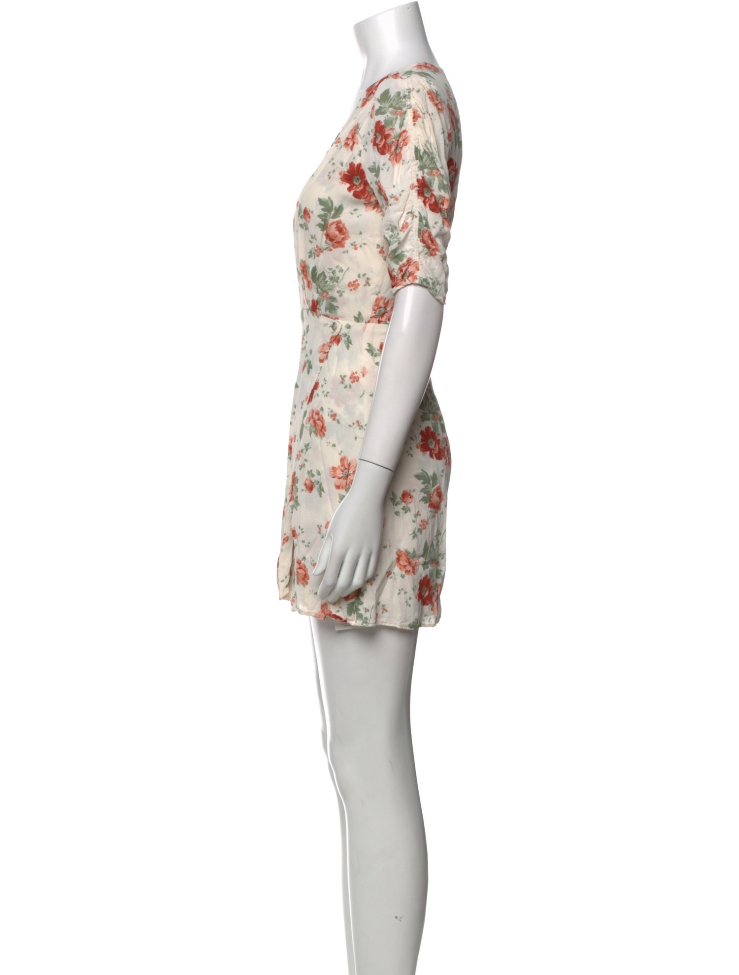 Reformation Floral Print Mini Dress