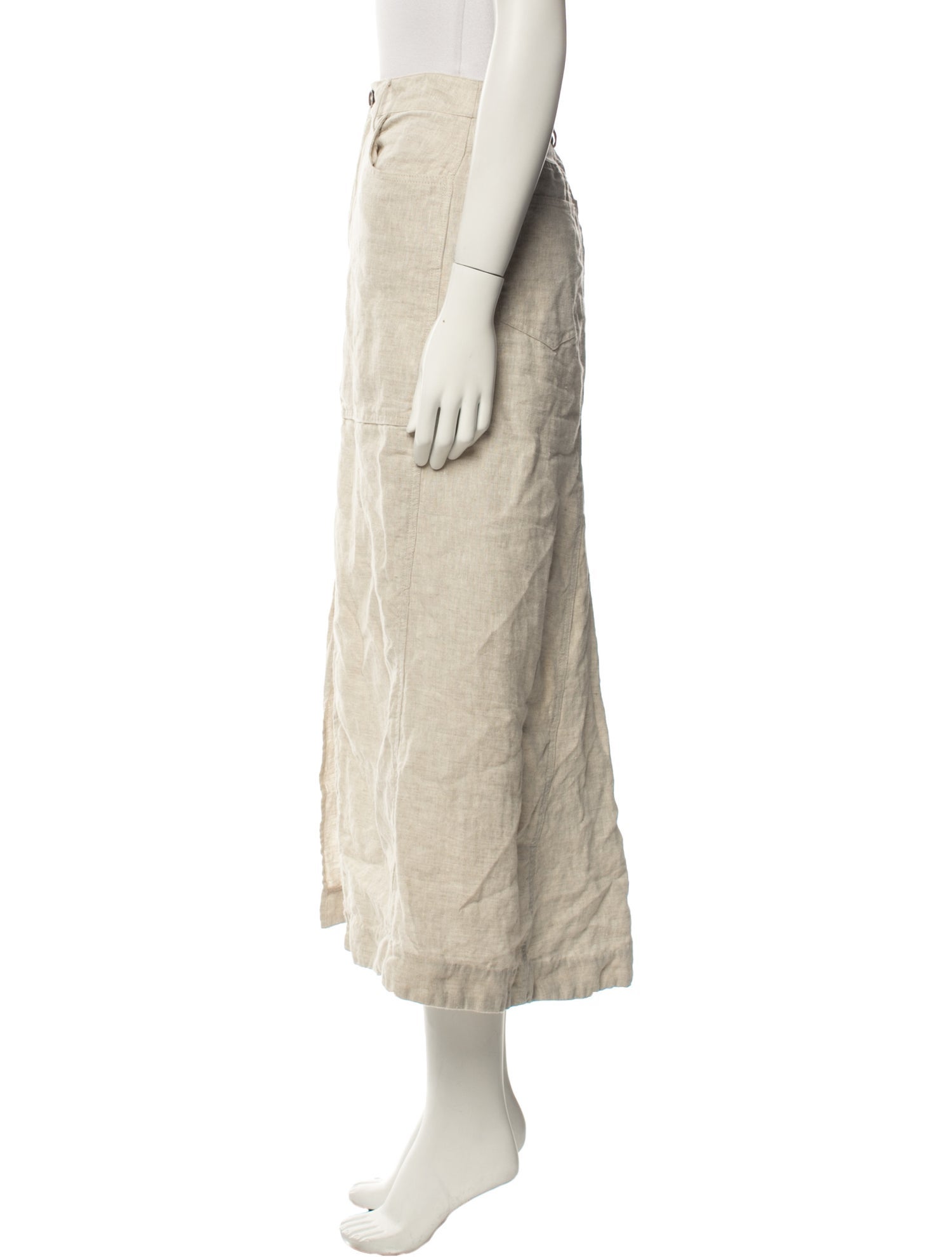 Reformation Linen Midi Length Skirt