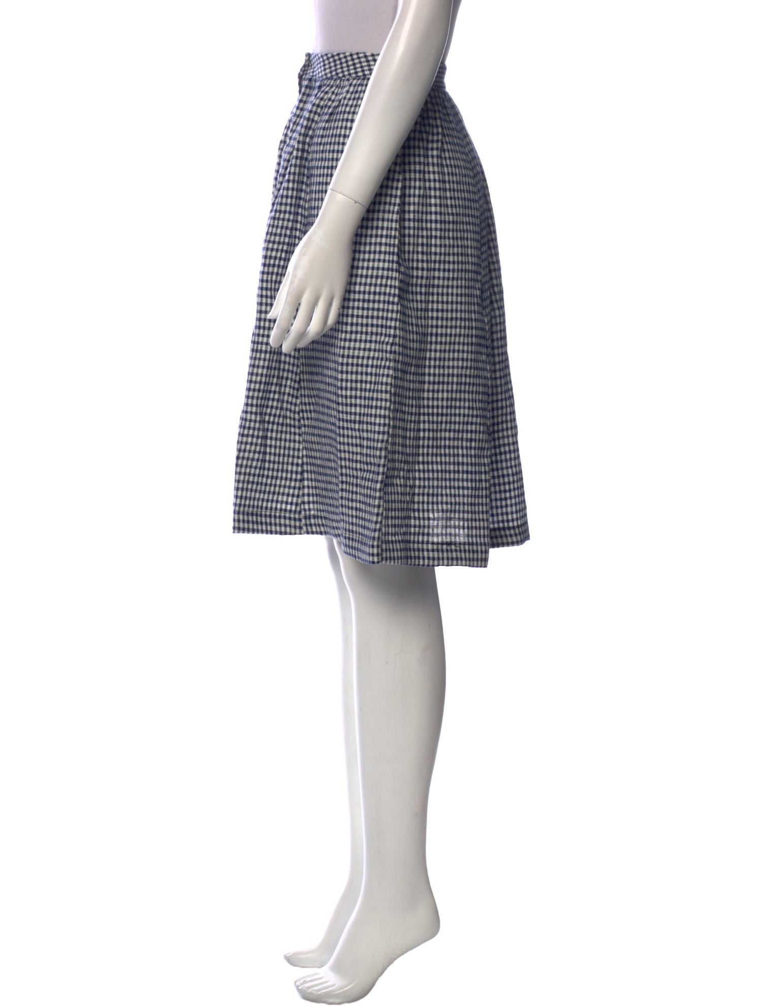 Reformation Plaid Print Knee-Length Skirt