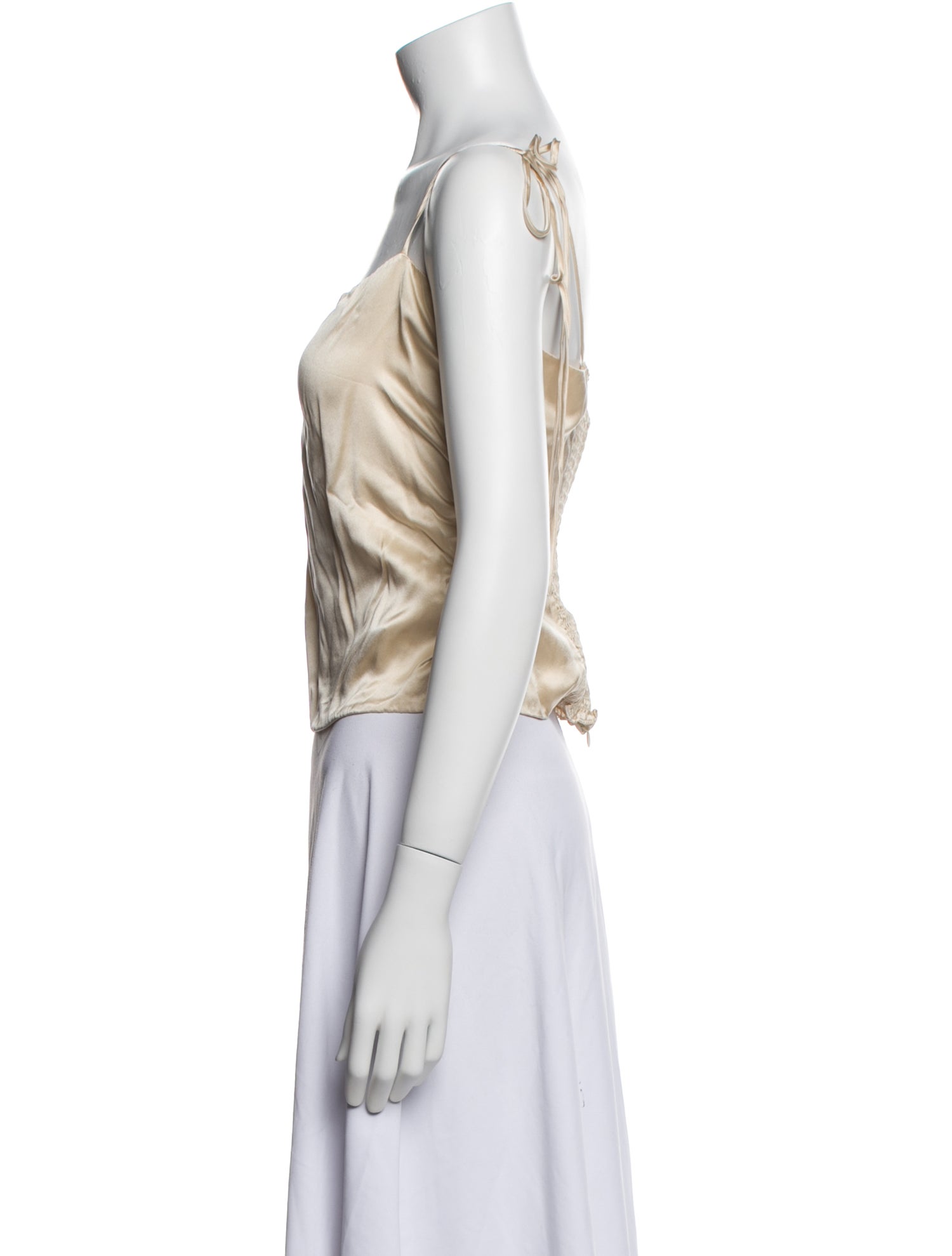 Reformation Silk Square Neckline Crop Top w/ Tags