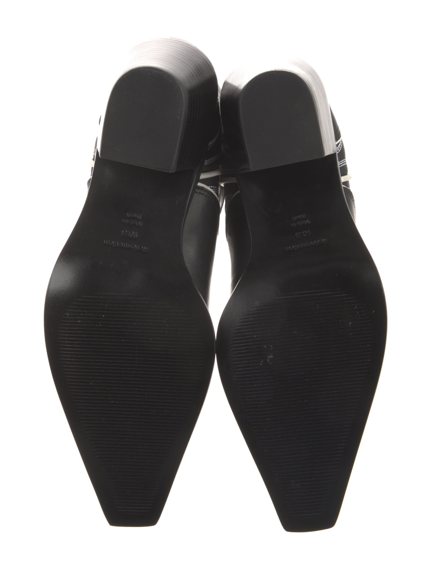 Reformation Leather Embroidered Accent Western Boots