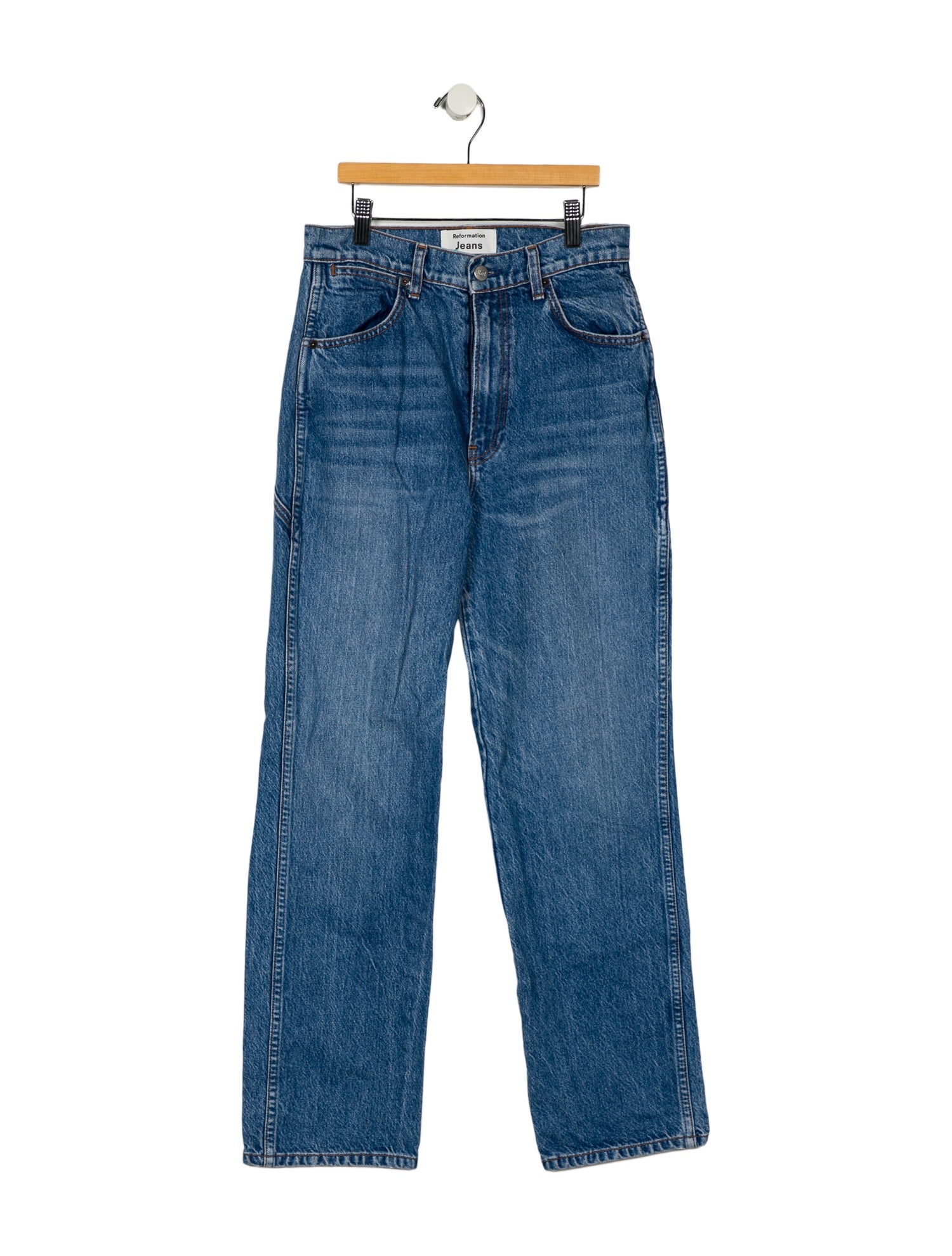 Reformation High-Rise Straight Leg Jeans