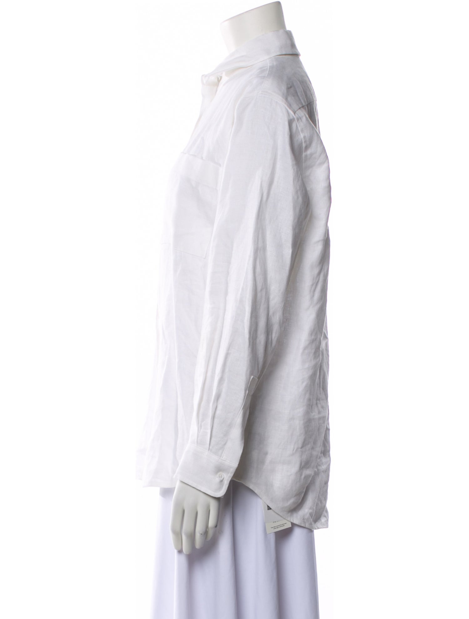 Reformation Linen Long Sleeve Button-Up Top