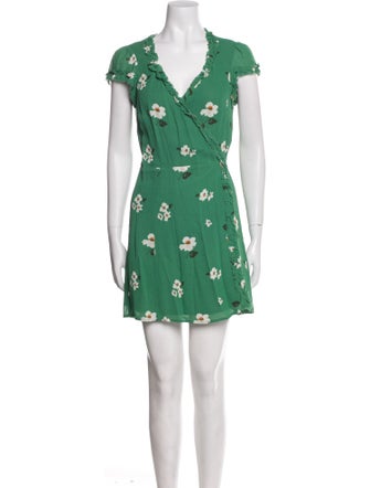 Reformation Floral Print Mini Dress