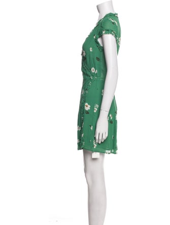 Reformation Floral Print Mini Dress