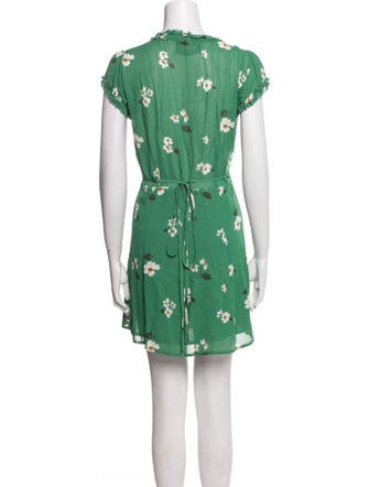 Reformation Floral Print Mini Dress