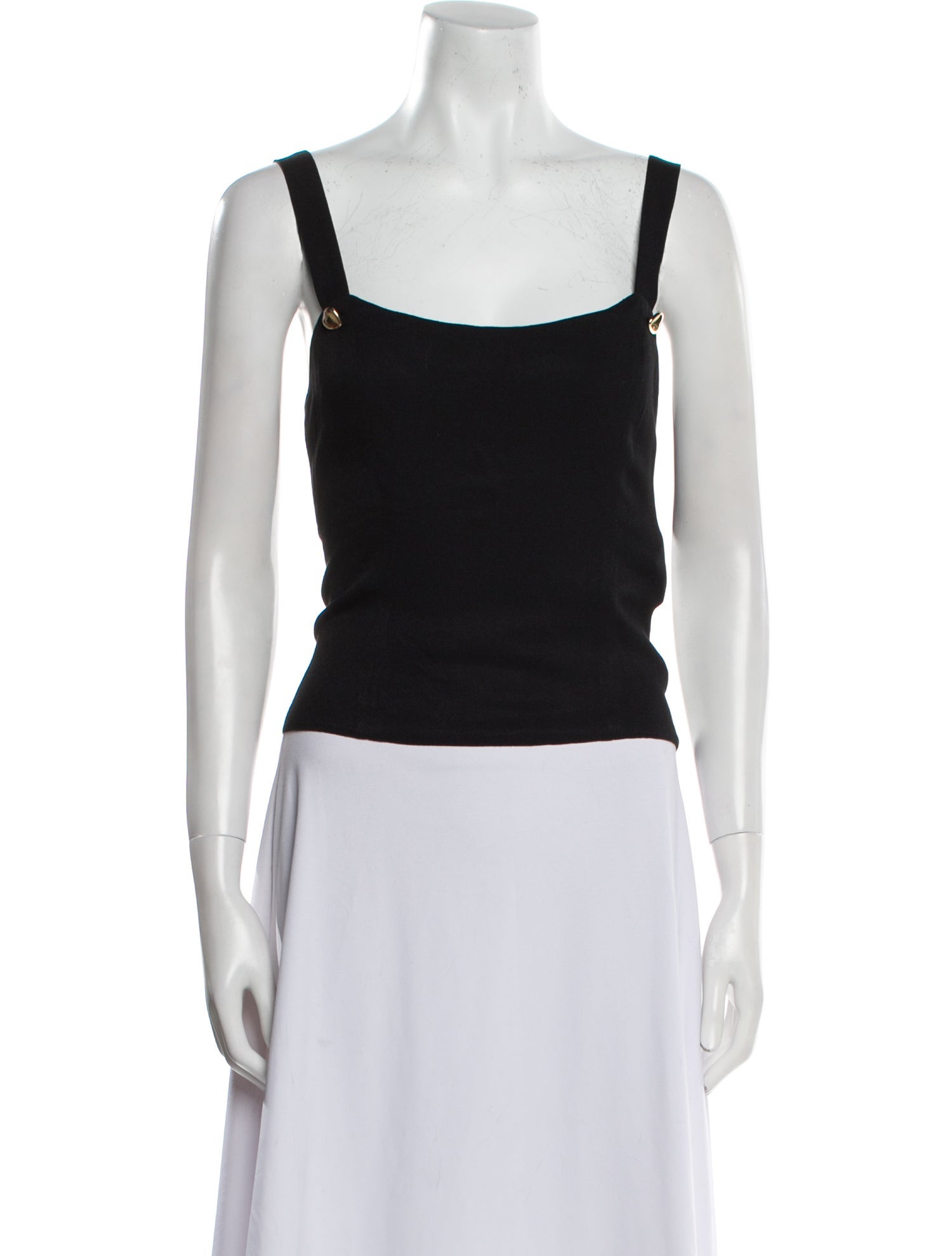 Reformation Linen Square Neckline Crop Top