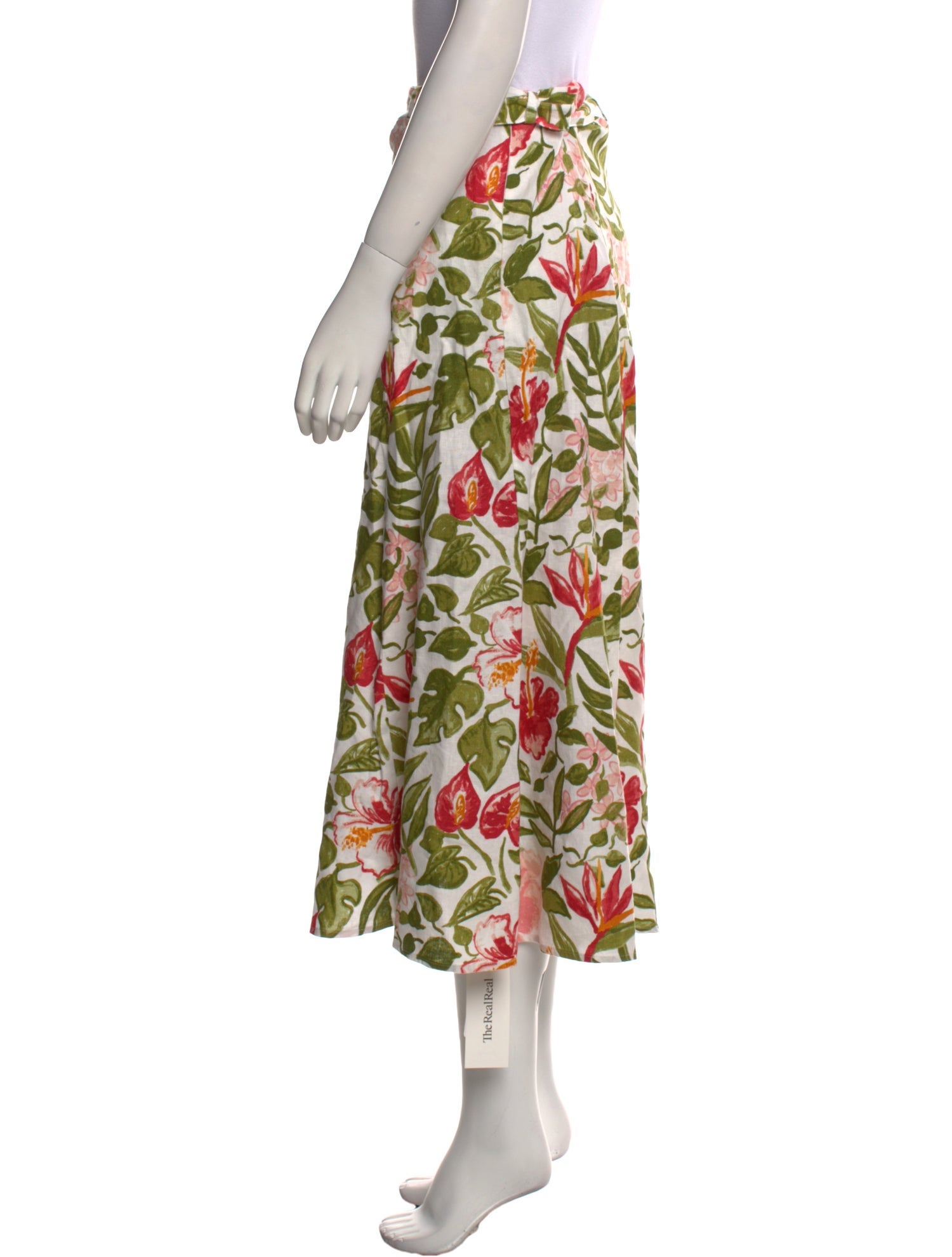 Reformation Linen Midi Length Skirt