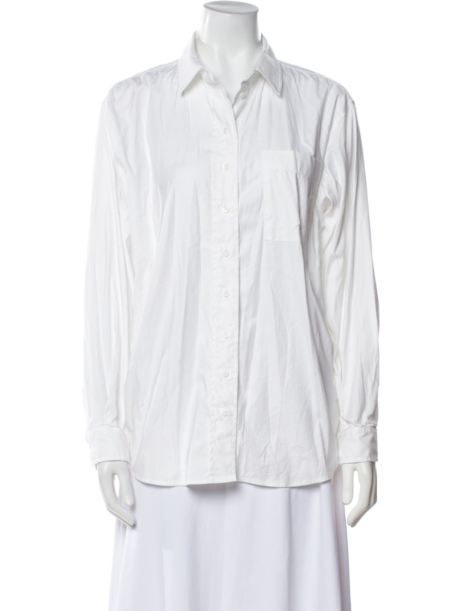Reformation Long Sleeve Button-Up Top