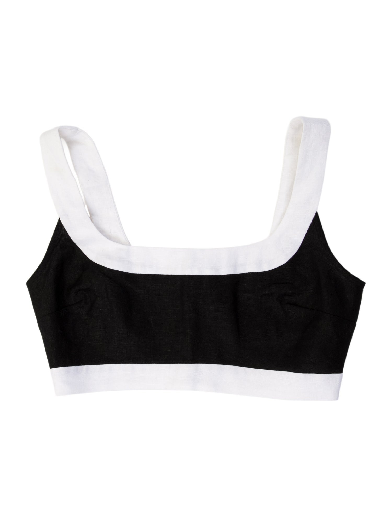 Reformation Linen Strapless Crop Top