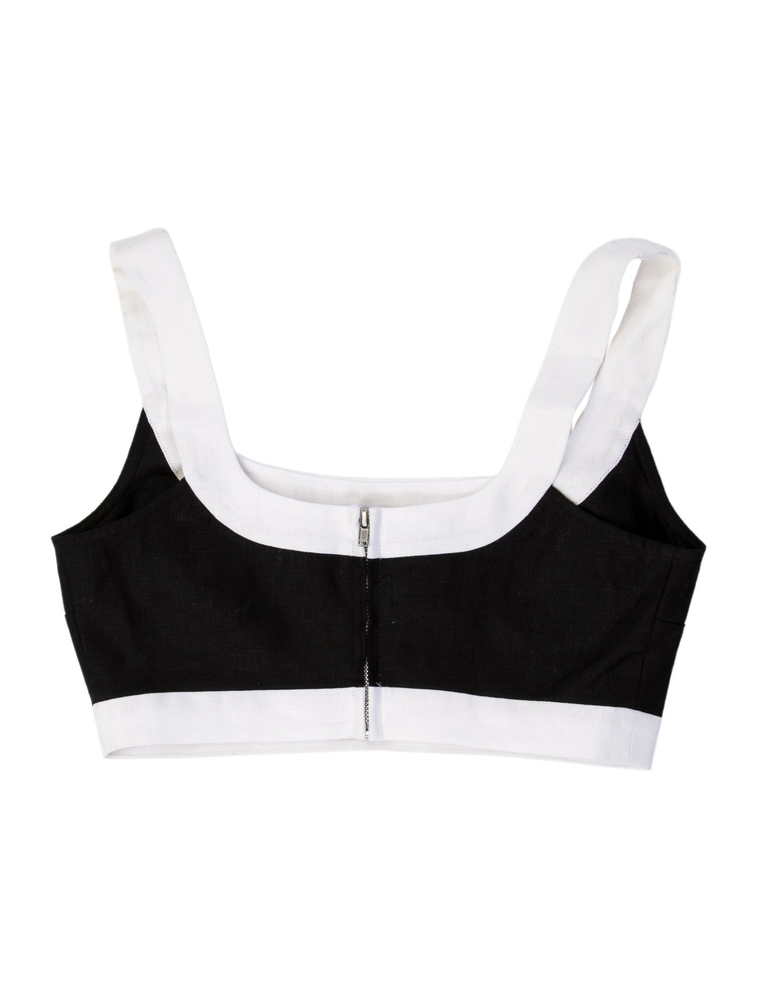 Reformation Linen Strapless Crop Top