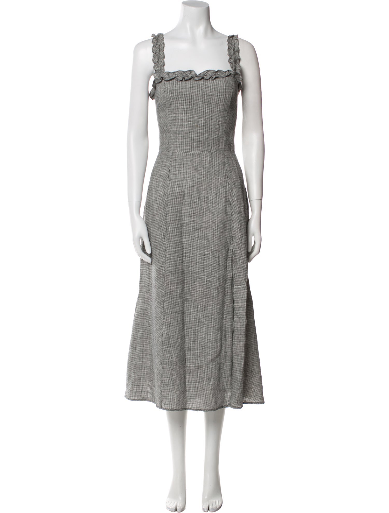 Reformation Linen Midi Length Dress
